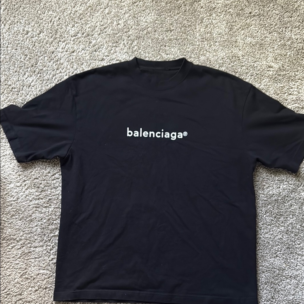 Balenciaga Black Short Sleeve Tee